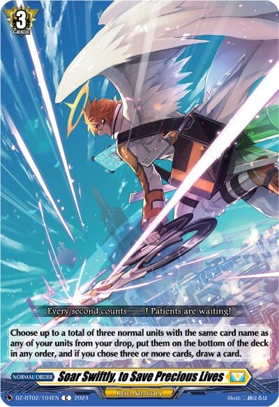 Image for Soar Swiftly, to Save Precious Lives (DZ-BT02: Illusionless Strife) (DZ-BT02/104EN) - Cardfight Vanguard