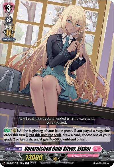 Image for Untarnished Gold Sliver, Elsbet (DZ-BT02: Illusionless Strife) (DZ-BT02/114EN) - Cardfight Vanguard