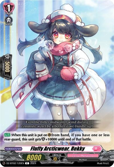Image for Fluffy Arcticwear, Rekky (DZ-BT02: Illusionless Strife) (DZ-BT02/120EN) - Cardfight Vanguard