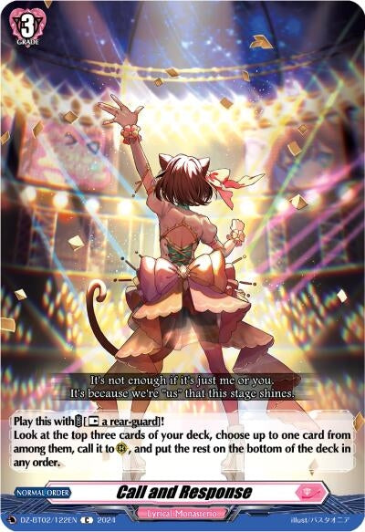 Image for Call and Response (DZ-BT02: Illusionless Strife) (DZ-BT02/122EN) - Cardfight Vanguard