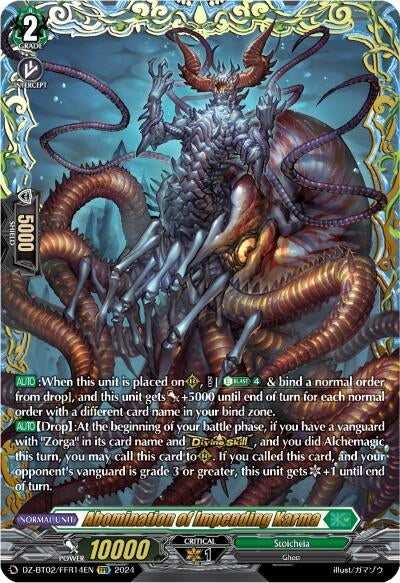 Image for Abomination of Impending Karma (FFR) (DZ-BT02: Illusionless Strife) (DZ-BT02/FFR14EN) - Cardfight Vanguard