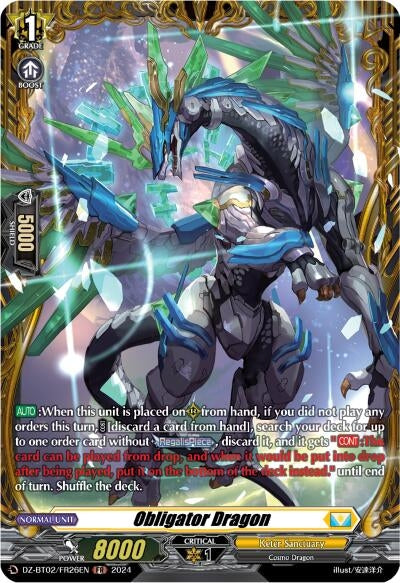 Image for Obligator Dragon (FR) (DZ-BT02: Illusionless Strife) (DZ-BT02/FR26EN) - Cardfight Vanguard