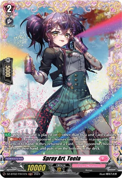 Image for Spray Art, Teela (FR) (DZ-BT02: Illusionless Strife) (DZ-BT02/FR41EN) - Cardfight Vanguard