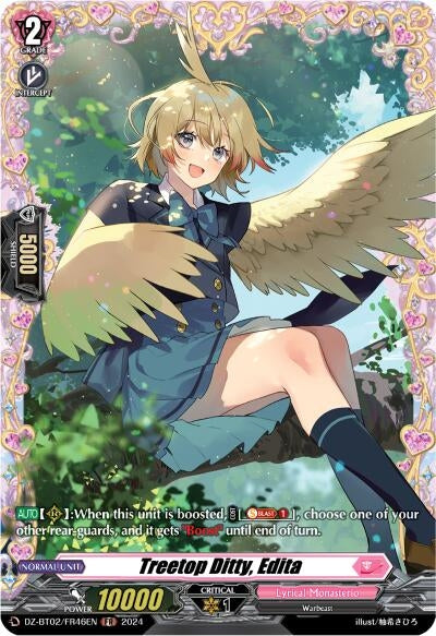 Image for Treetop Ditty, Edita (FR) (DZ-BT02: Illusionless Strife) (DZ-BT02/FR46EN) - Cardfight Vanguard