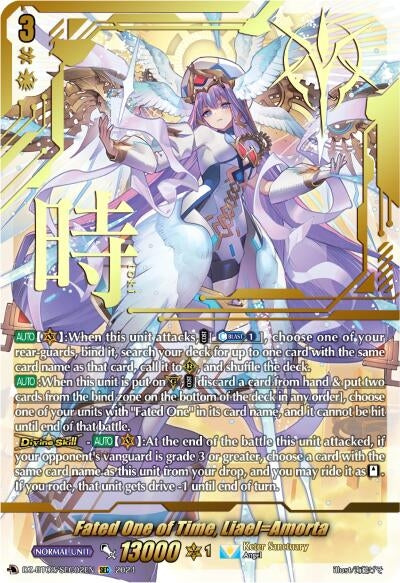 Image for Fated One of Time, Liael=Amorta (SEC) (DZ-BT02: Illusionless Strife) (DZ-BT02/SEC02EN) - Cardfight Vanguard