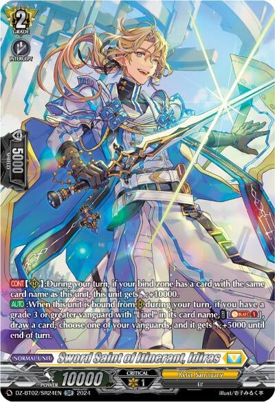 Image for Sword Saint of Itinerant, Idiras (SR) (DZ-BT02: Illusionless Strife) (DZ-BT02/SR24EN) - Cardfight Vanguard