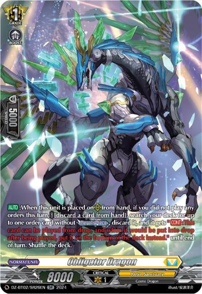 Image for Obligator Dragon (SR) (DZ-BT02: Illusionless Strife) (DZ-BT02/SR26EN) - Cardfight Vanguard