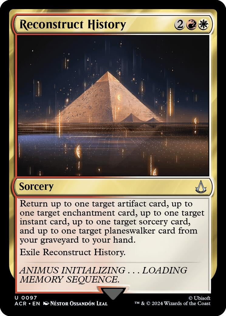 Image for Reconstruct History (Universes Beyond: Assassin's Creed) (97) - Magic: The Gathering