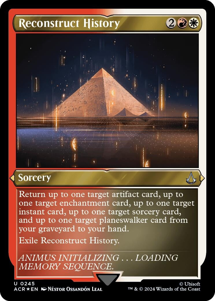 Image for Reconstruct History (Foil Etched) (Universes Beyond: Assassin's Creed) (245) - Magic: The Gathering