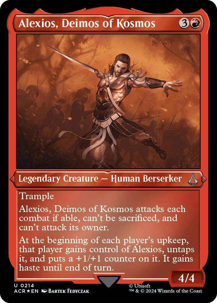 Image for Alexios, Deimos of Kosmos (Foil Etched) (Universes Beyond: Assassin's Creed) (214) - Magic: The Gathering