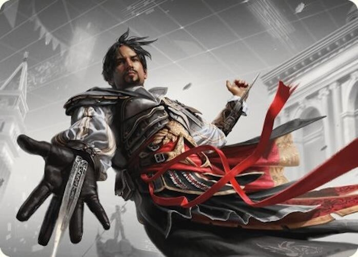 Image for Ezio Auditore da Firenze Art Card (Art Series: Universes Beyond: Assassin's Creed) (13) - Magic: The Gathering