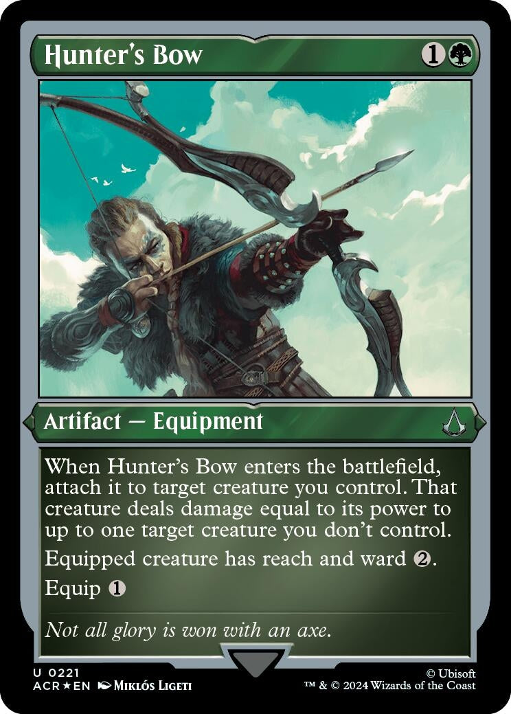 Image for Hunter's Bow (Foil Etched) (Universes Beyond: Assassin's Creed) (221) - Magic: The Gathering