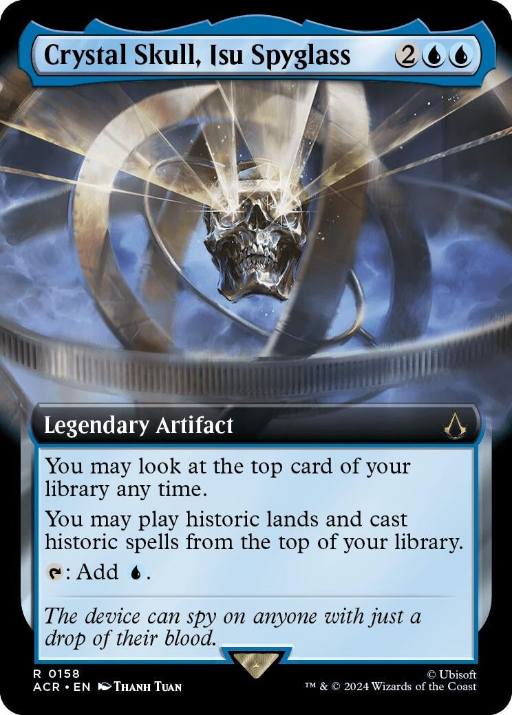 Image for Crystal Skull, Isu Spyglass (Extended Art) (Universes Beyond: Assassin's Creed) (158) - Magic: The Gathering