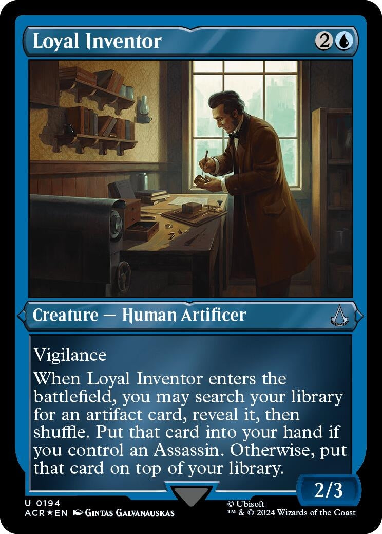 Image for Loyal Inventor (Foil Etched) (Universes Beyond: Assassin's Creed) (194) - Magic: The Gathering