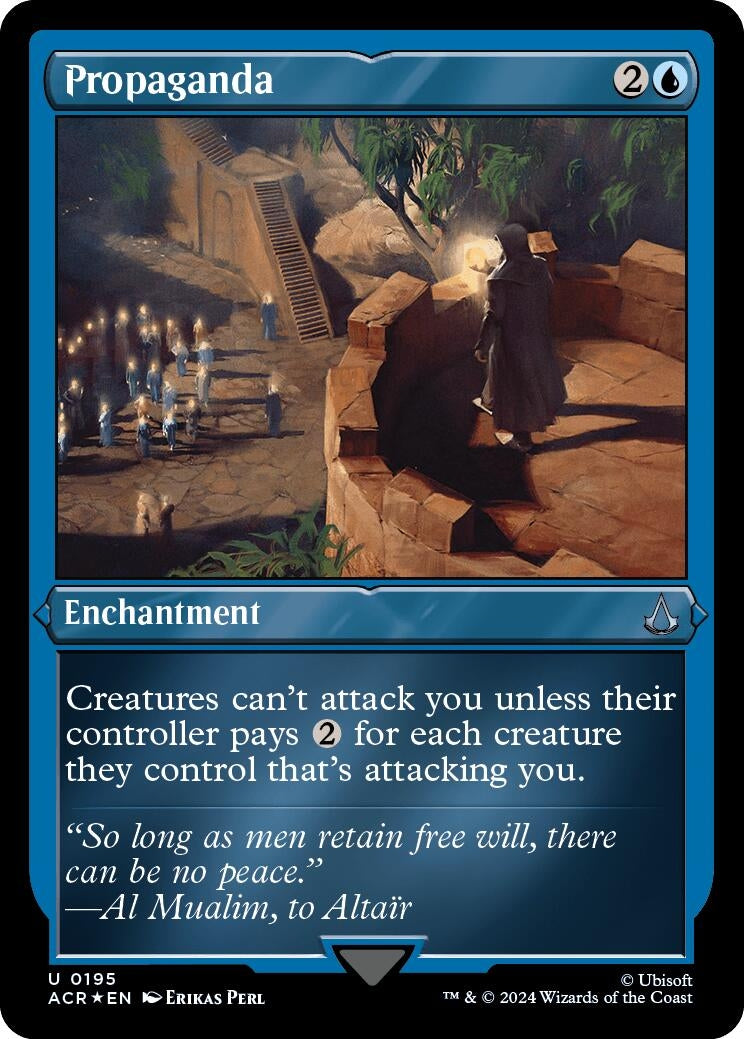 Image for Propaganda (Foil Etched) (Universes Beyond: Assassin's Creed) (195) - Magic: The Gathering