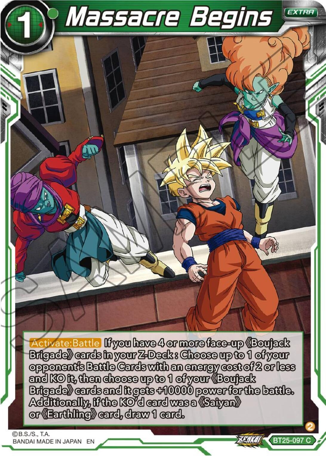 Image for Massacre Begins (Legend of the Dragon Balls) (BT25-097) - Dragon Ball Super: Masters