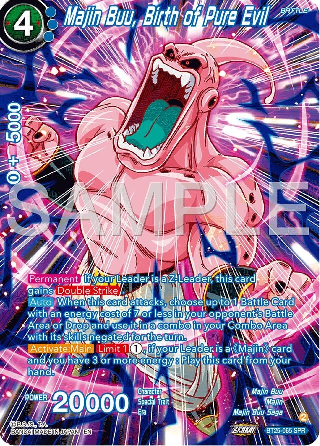Image for Majin Buu, Birth of Pure Evil (SPR) (Legend of the Dragon Balls) (BT25-065) - Dragon Ball Super: Masters
