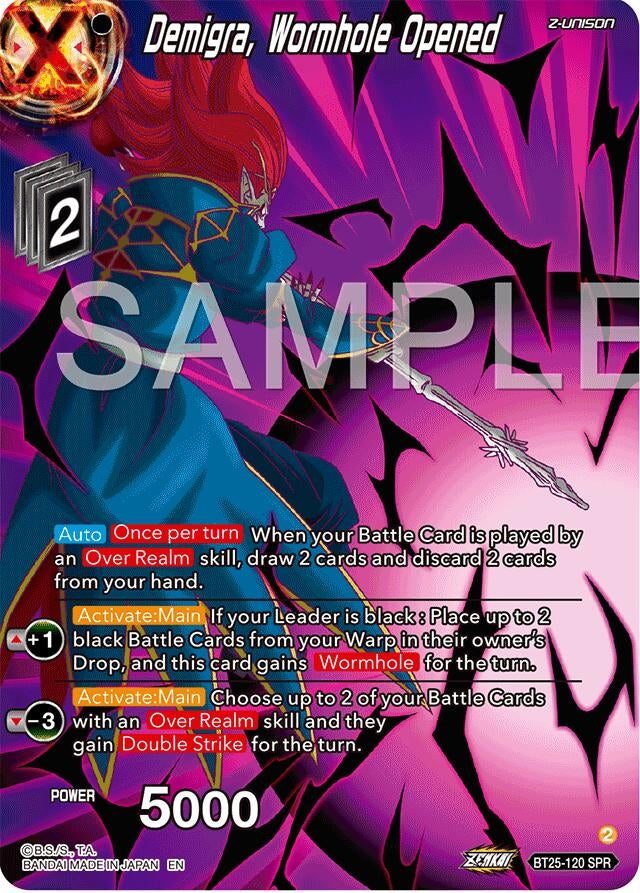Image for Demigra, Wormhole Opened (SPR) (Legend of the Dragon Balls) (BT25-120) - Dragon Ball Super: Masters