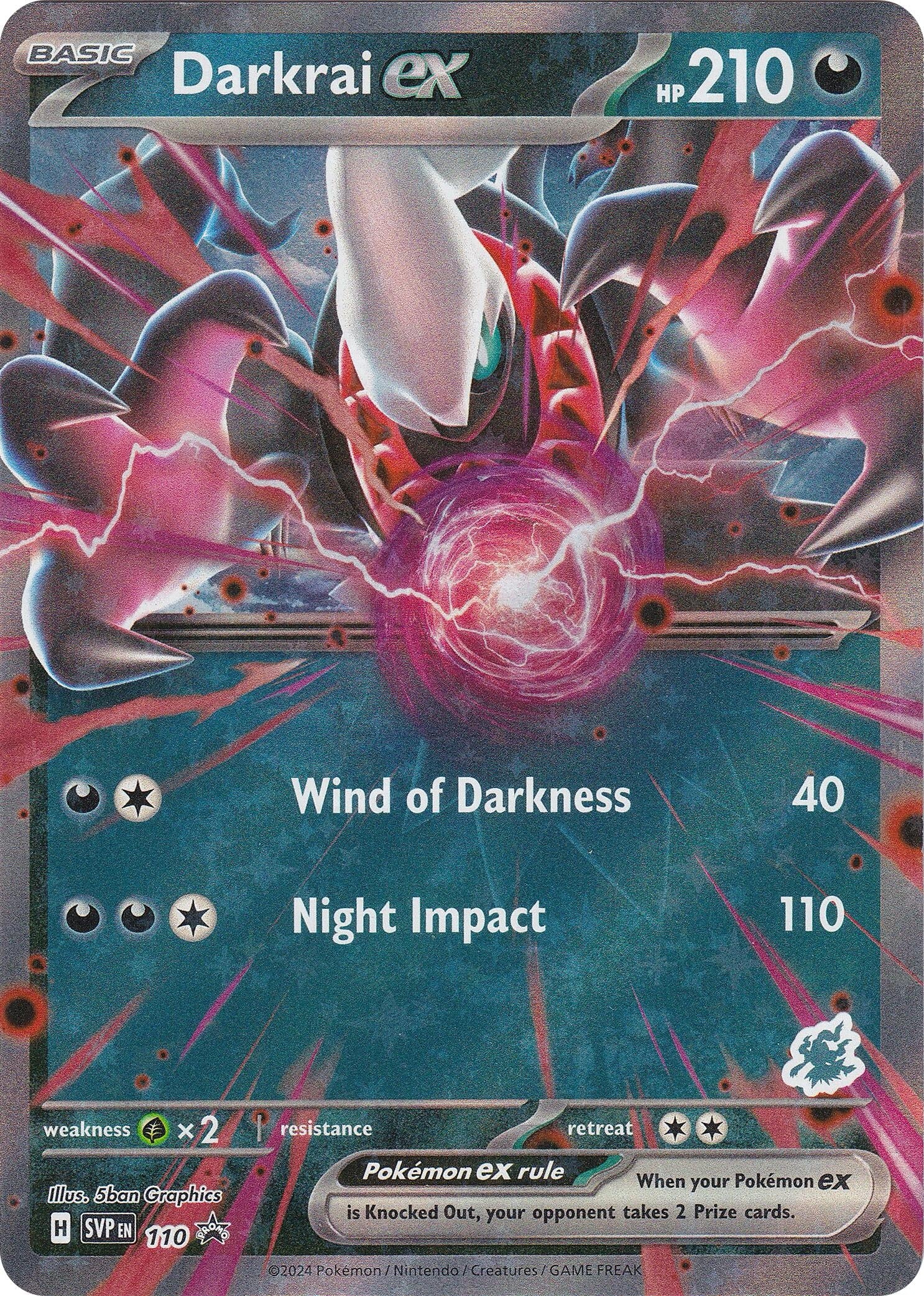 Image for Darkrai ex (Darkrai) (Battle Academy 2024) (110) - Pokemon