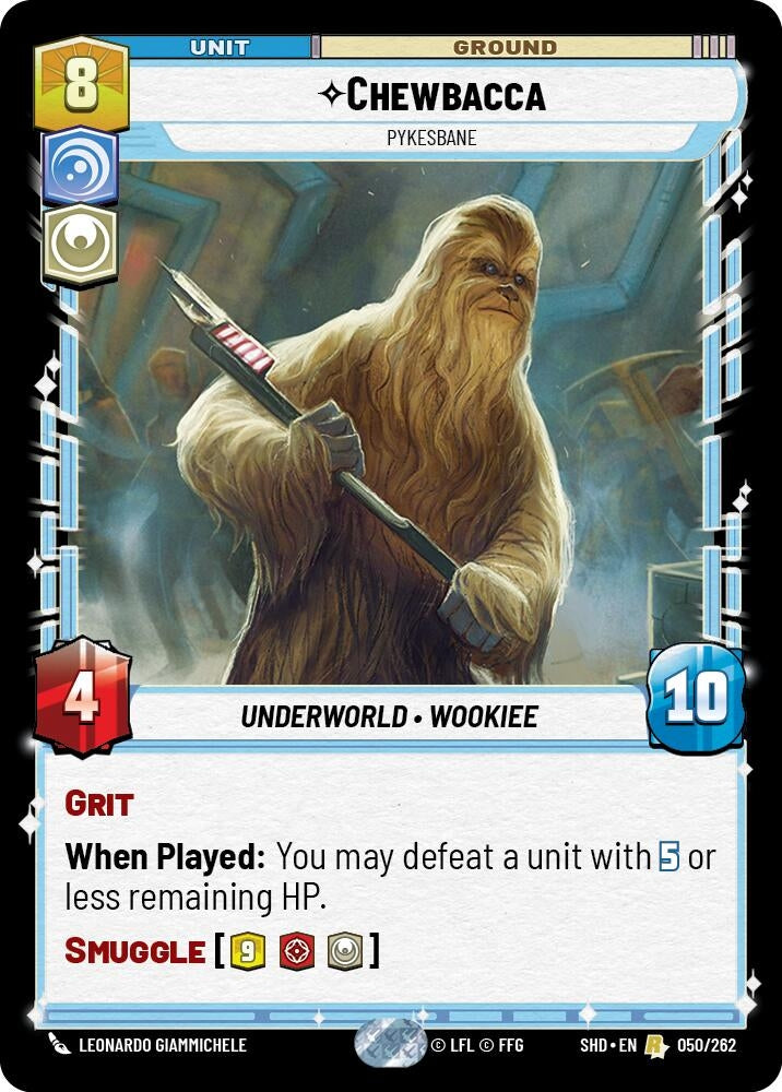 Image for Chewbacca - Pykesbane (Shadows of the Galaxy) (050/262) - Star Wars: Unlimited