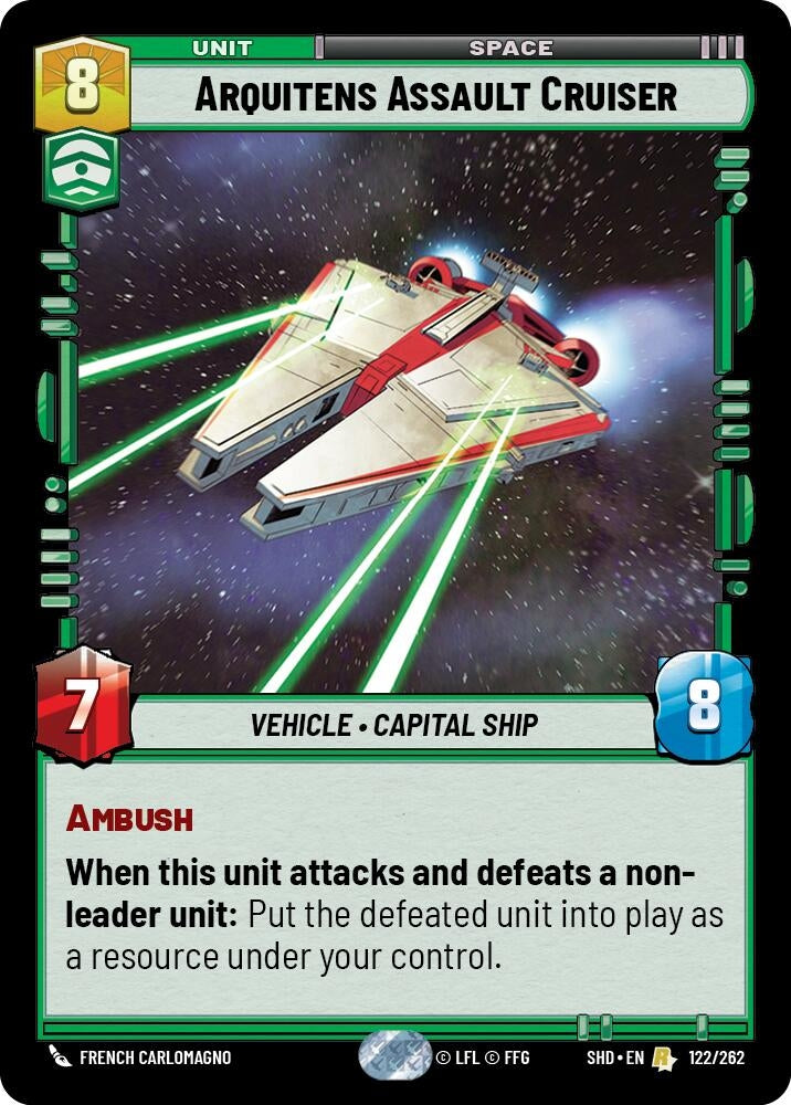 Image for Arquitens Assault Cruiser (Shadows of the Galaxy) (122/262) - Star Wars: Unlimited