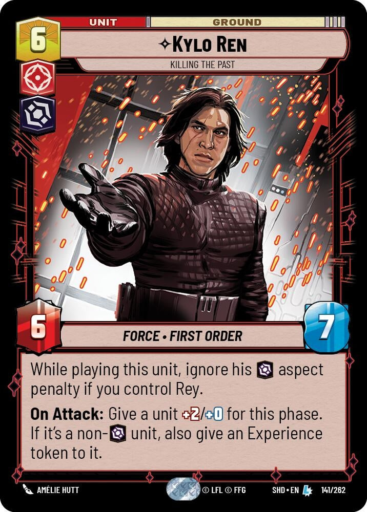 Image for Kylo Ren - Killing the Past (Shadows of the Galaxy) (141/262) - Star Wars: Unlimited
