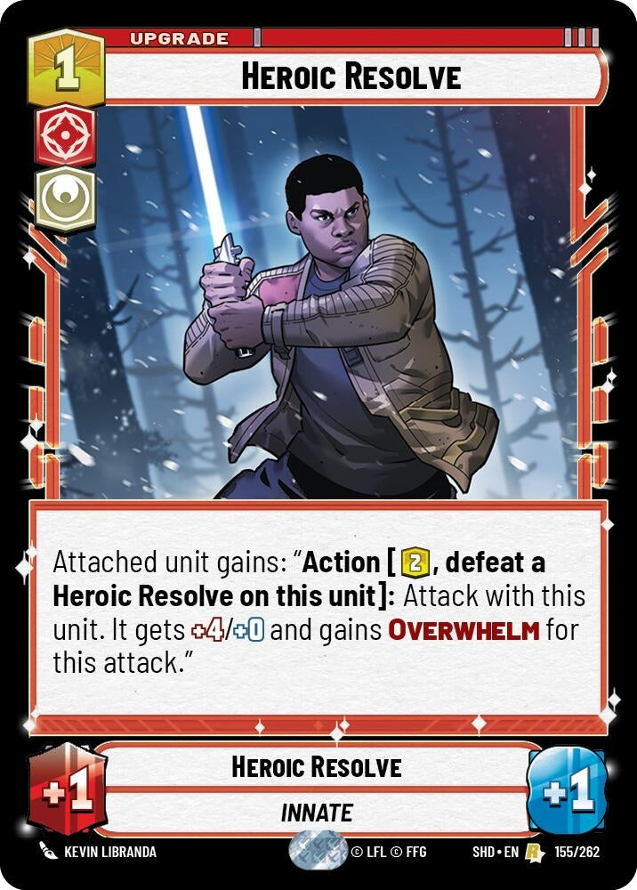 Image for Heroic Resolve (Shadows of the Galaxy) (155/262) - Star Wars: Unlimited