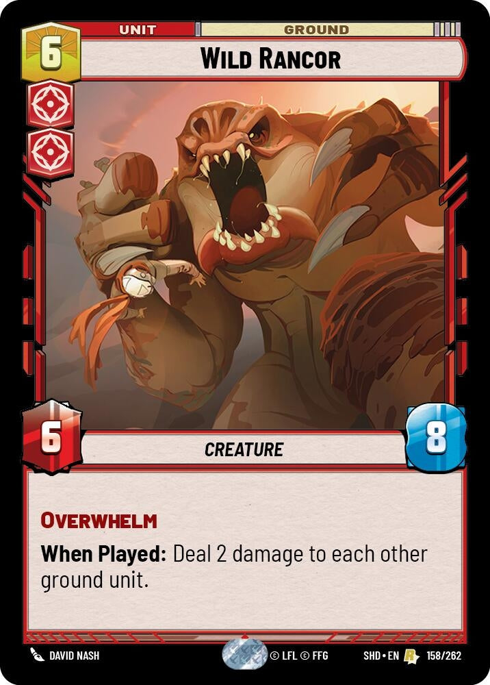Image for Wild Rancor (Shadows of the Galaxy) (158/262) - Star Wars: Unlimited