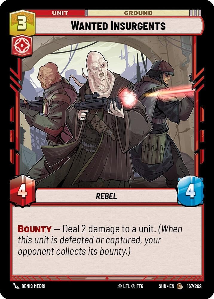 Image for Wanted Insurgents (Shadows of the Galaxy) (167/262) - Star Wars: Unlimited