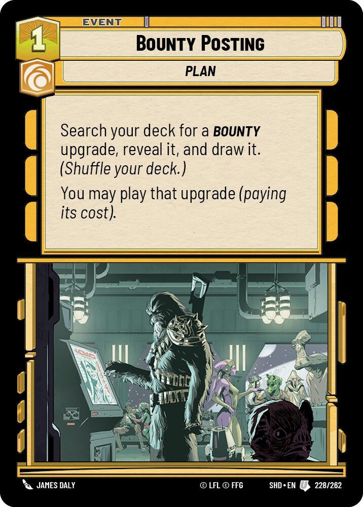 Image for Bounty Posting (Shadows of the Galaxy) (228/262) - Star Wars: Unlimited