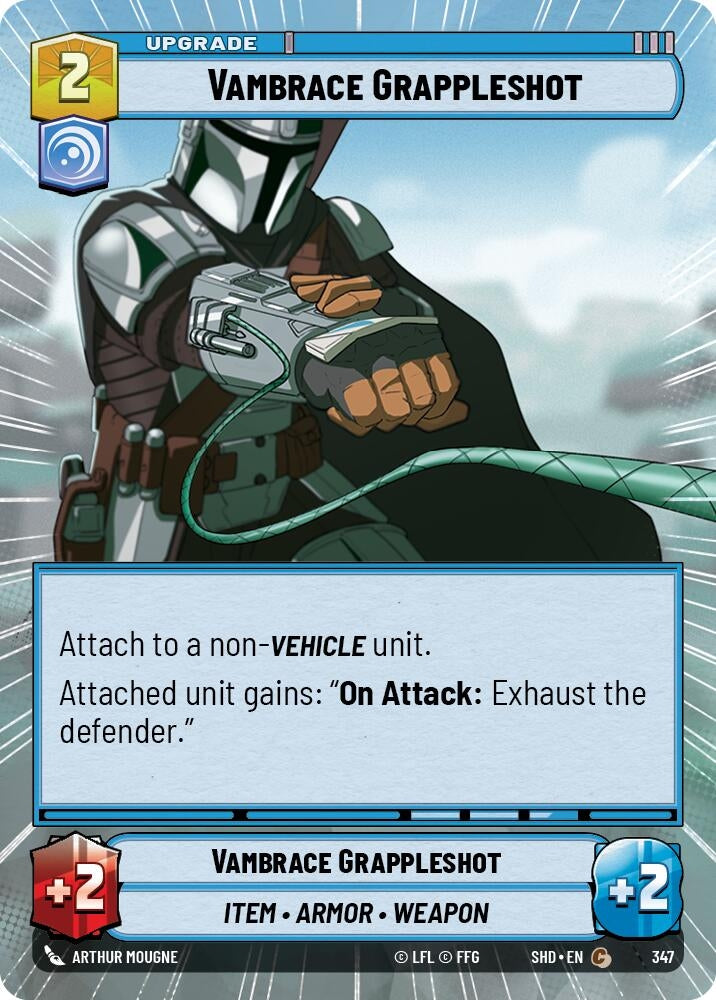 Image for Vambrace Grappleshot (Hyperspace) (Shadows of the Galaxy) (347) - Star Wars: Unlimited
