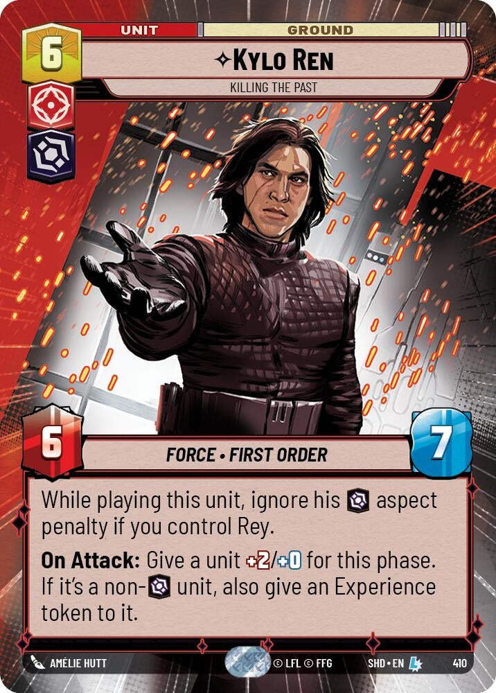 Image for Kylo Ren - Killing the Past (Hyperspace) (Shadows of the Galaxy) (410) - Star Wars: Unlimited