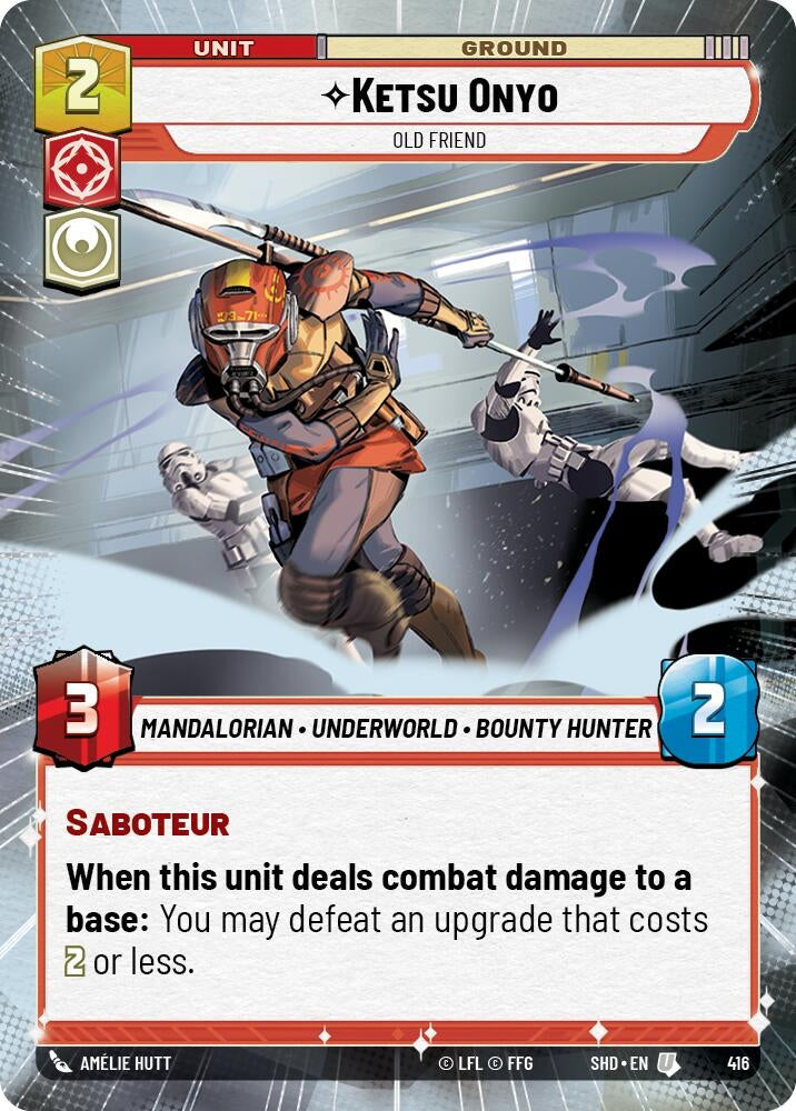 Image for Ketsu Onyo - Old Friend (Hyperspace) (Shadows of the Galaxy) (416) - Star Wars: Unlimited