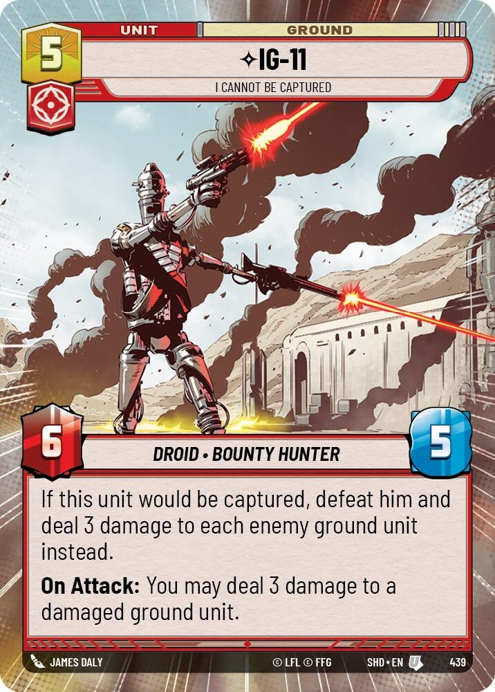 Image for IG-11 - I Cannot Be Captured (Hyperspace) (Shadows of the Galaxy) (439) - Star Wars: Unlimited