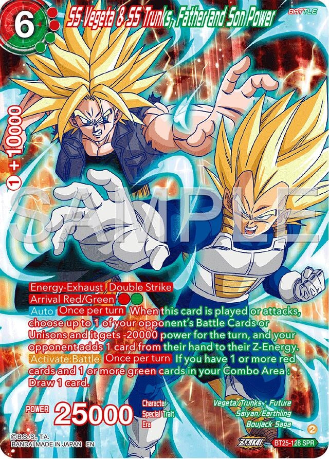 Image for SS Vegeta & SS Trunks, Father and Son Power (SPR) (Legend of the Dragon Balls) (BT25-128) - Dragon Ball Super: Masters