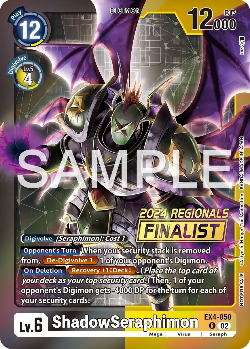 Image for ShadowSeraphimon (2024 Regionals Finalist) (EX04) (EX4-050 R) - Digimon Card Game
