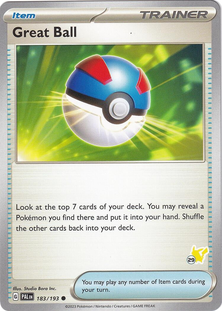 Image for Great Ball - Pikachu 29 (Battle Academy 2024) (183/193) - Pokemon