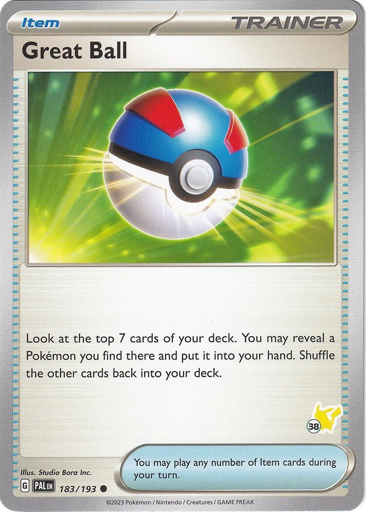 Image for Great Ball - Pikachu 38 (Battle Academy 2024) (183/193) - Pokemon