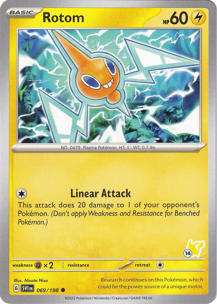 Image for Rotom - Pikachu 14 (Battle Academy 2024) (069/198) - Pokemon