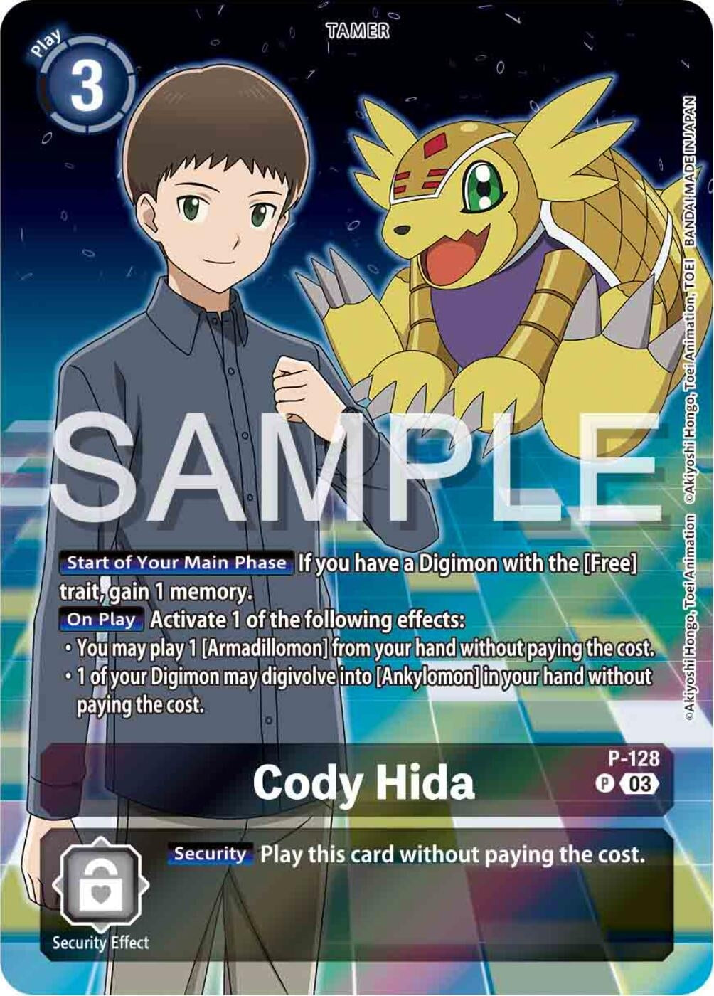 Image for Cody Hida - P-128 (Digimon Adventure 02: The Beginning Set) (D-PR) (P-128 P) - Digimon Card Game