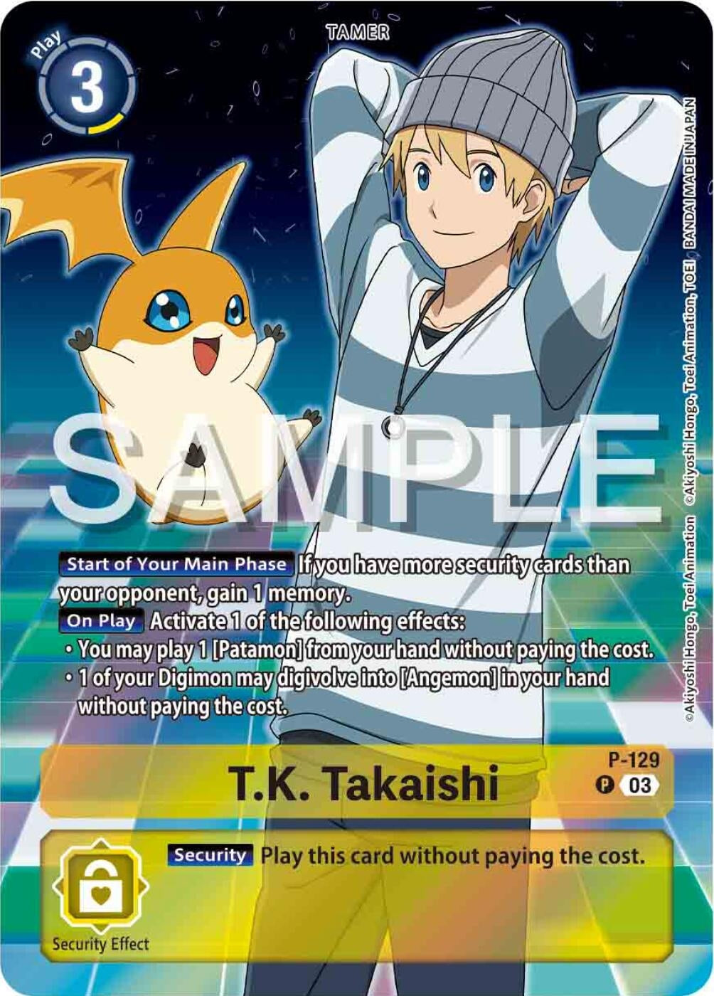 Image for T.K. Takaishi - P-129 (Digimon Adventure 02: The Beginning Set) (D-PR) (P-129 P) - Digimon Card Game