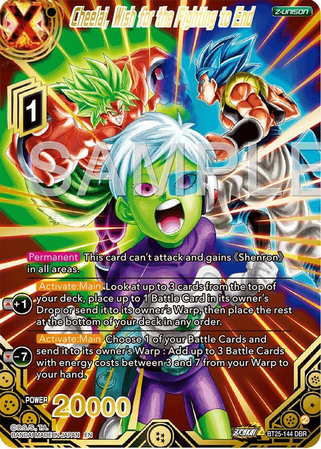 Image for Cheelai, Wish for the Fighting to End (DBR) (Legend of the Dragon Balls) (BT25-144) - Dragon Ball Super: Masters