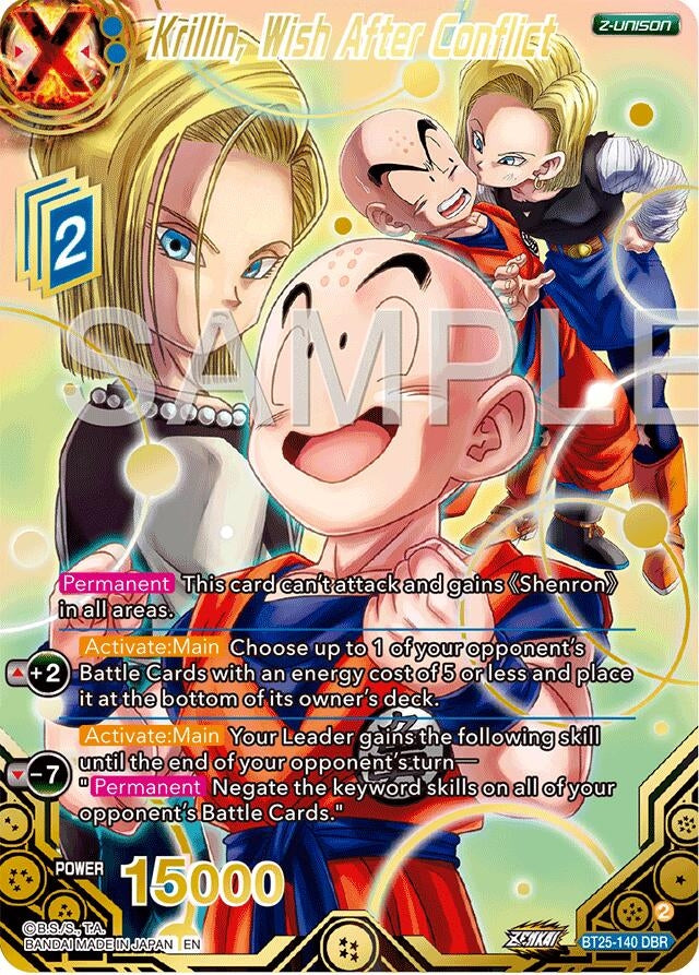 Image for Krillin, Wish After Conflict (DBR) (Legend of the Dragon Balls) (BT25-140) - Dragon Ball Super: Masters