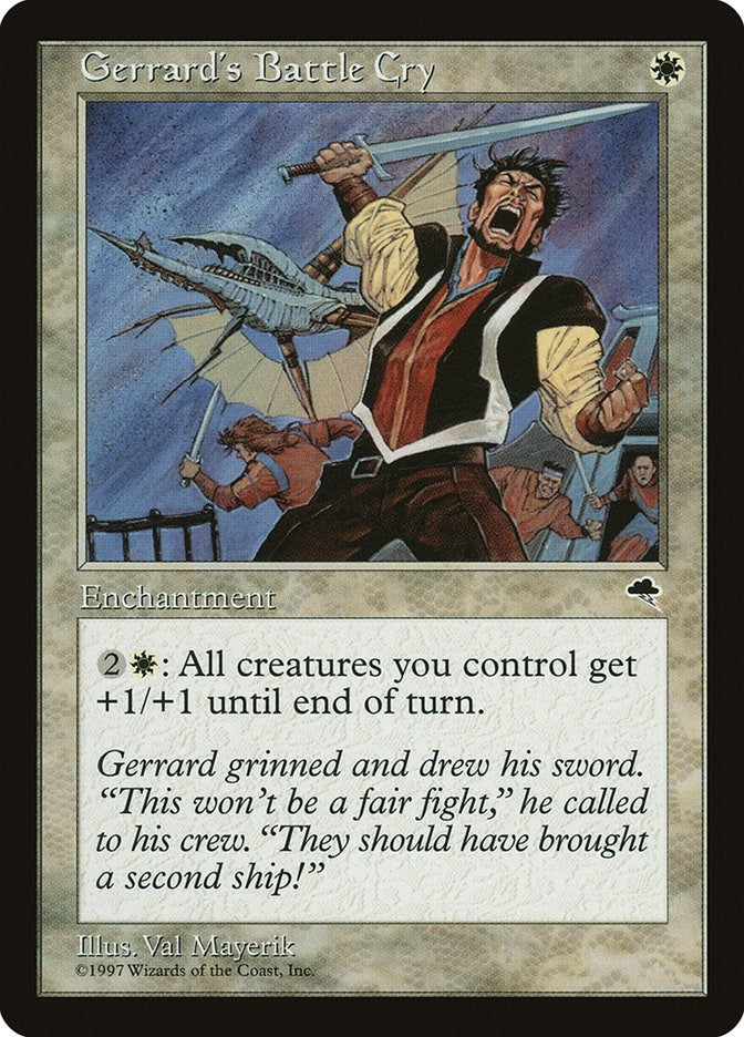 Image for Gerrard's Battle Cry (Tempest) (21) - Magic: The Gathering