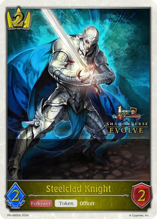 Image for Steelclad Knight (1st Anniversary Stamped) (Shadowverse: Evolve Promo Cards) (PR-086EN) - Shadowverse: Evolve