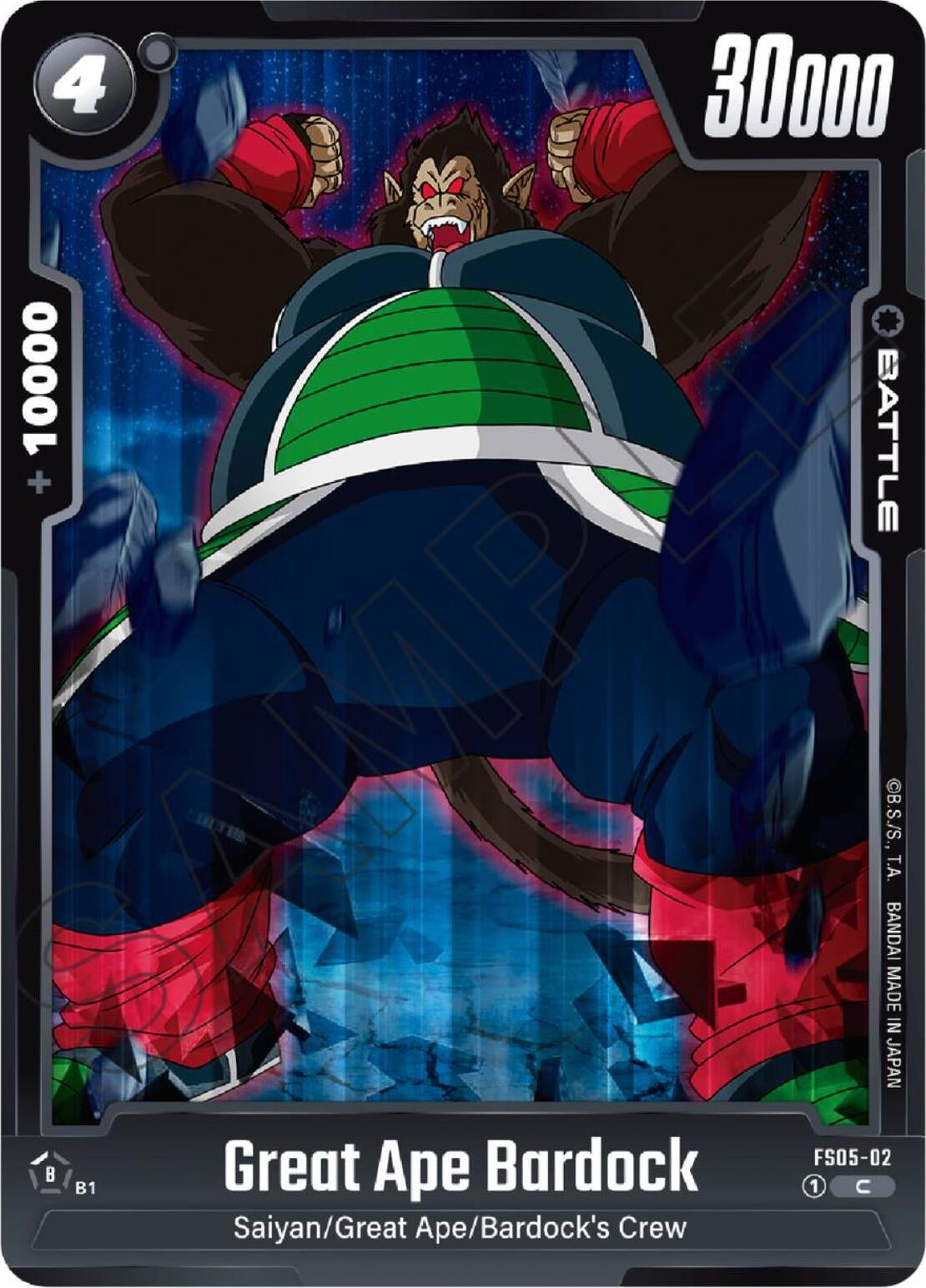 Image for Great Ape Bardock (Starter Deck 5: Bardock) (FS05-02) - Dragon Ball Super: Fusion World