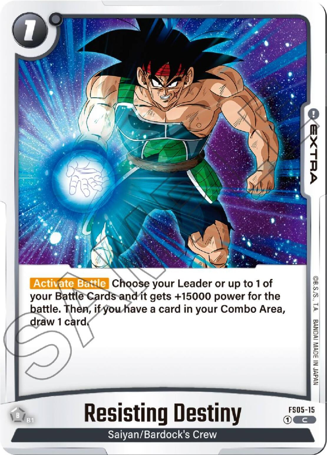 Image for Resisting Destiny (Starter Deck 5: Bardock) (FS05-15) - Dragon Ball Super: Fusion World