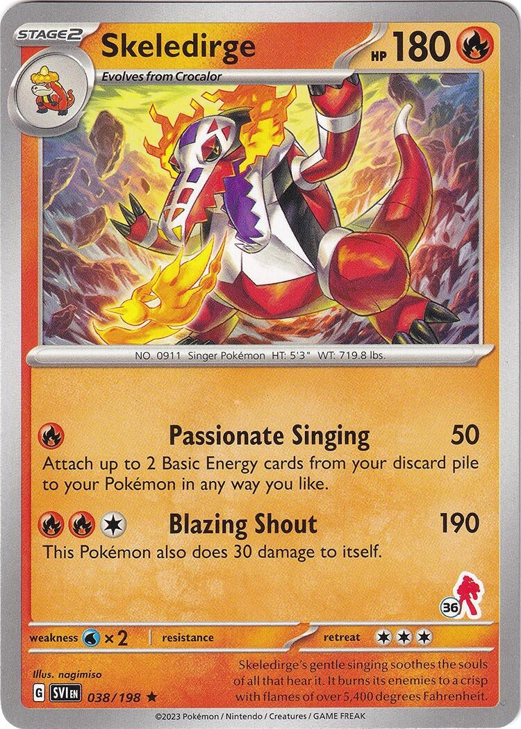 Image for Skeledirge - Armarouge 36 (Battle Academy 2024) (038/198) - Pokemon