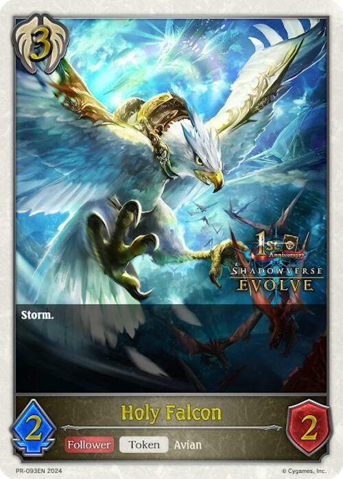 Image for Holy Falcon (1st Anniversary Stamped) (Shadowverse: Evolve Promo Cards) (PR-093EN) - Shadowverse: Evolve