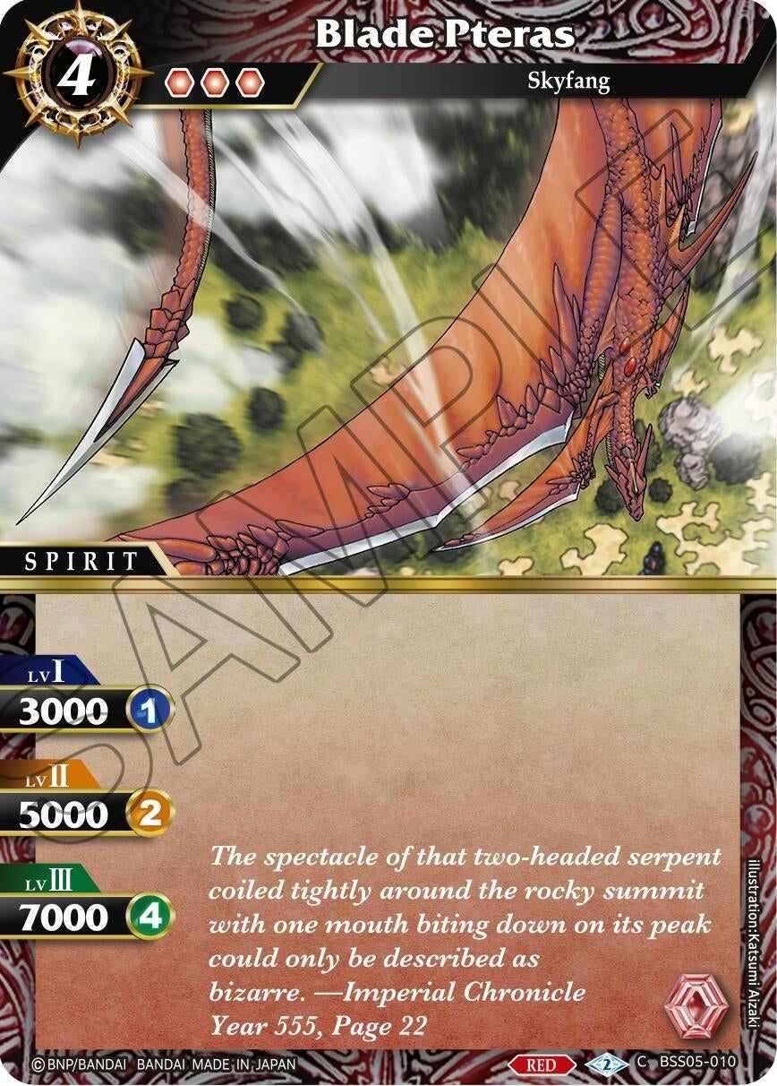Image for Blade Pteras (Strangers in the Sky) (BSS05-010) - Battle Spirits Saga